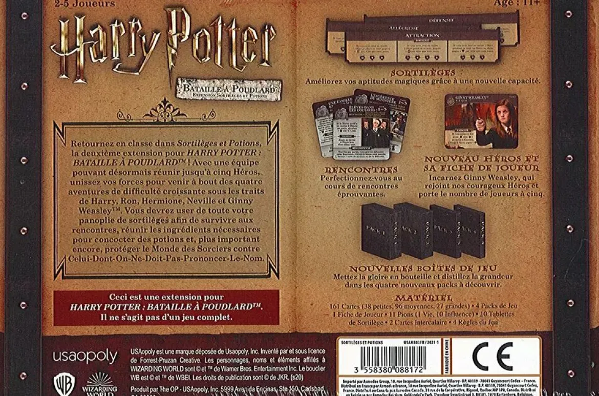 Sortilèges et Potions (Ext. Harry Potter : Bataille à Poudlard)