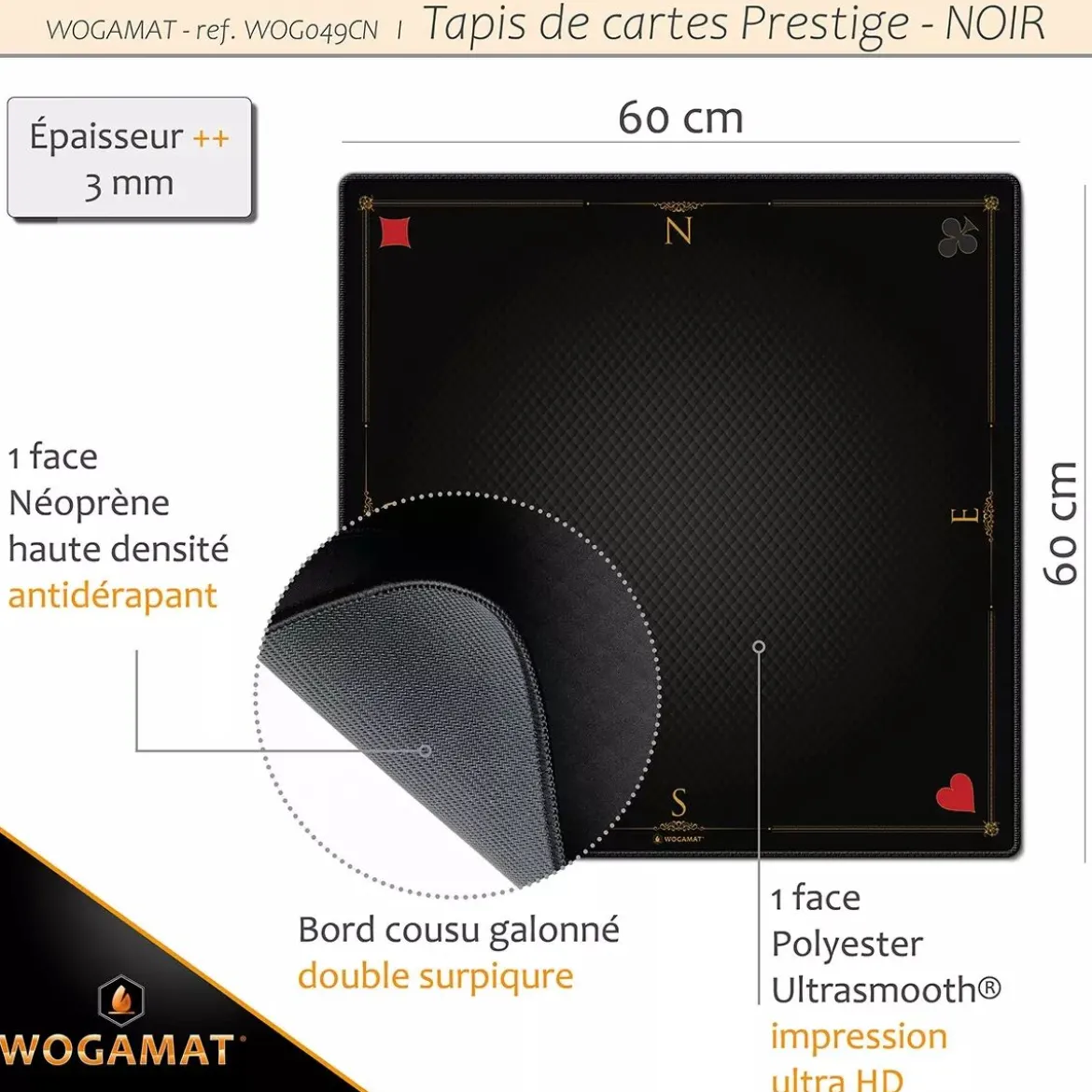 Tapis de Jeu Prestige - 60x60cm