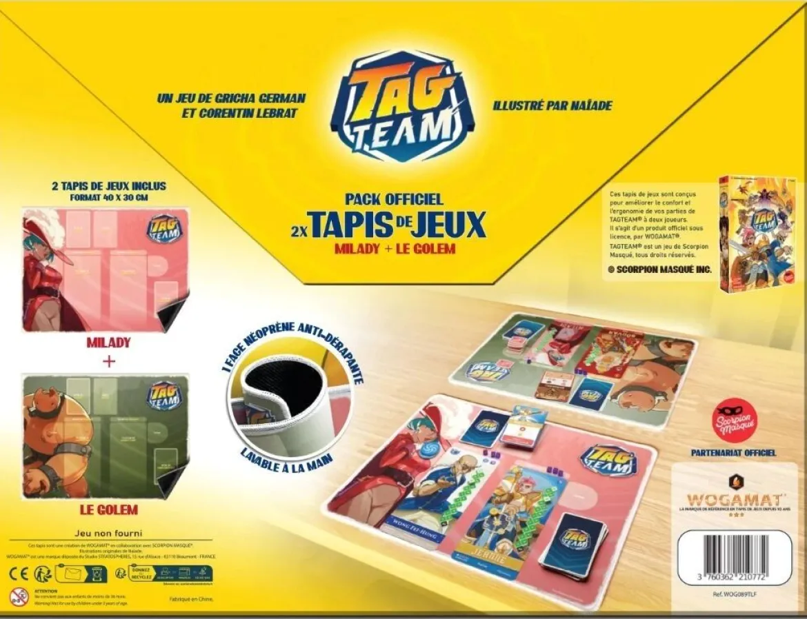 Tapis de jeu Tag Team - Milady et le Golem