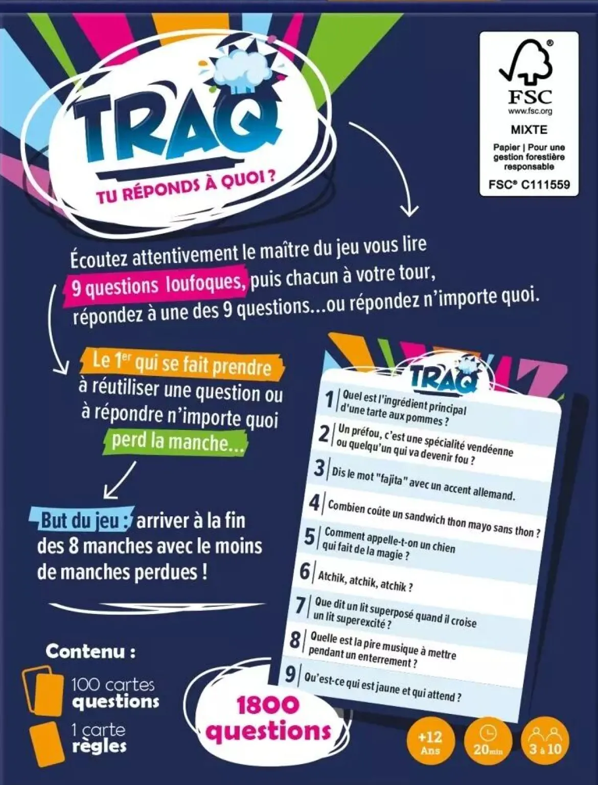 TRAQ - Tu Réponds à Quoi ?