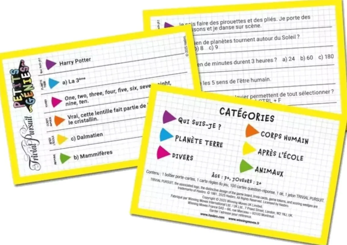 Trivial Pursuit : Petits Génies (Édition Voyage)