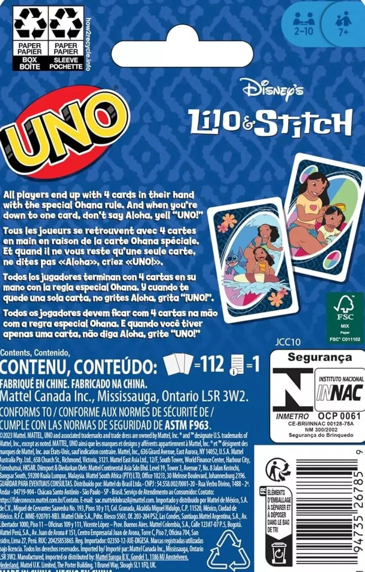 Uno Lilo & Stitch
