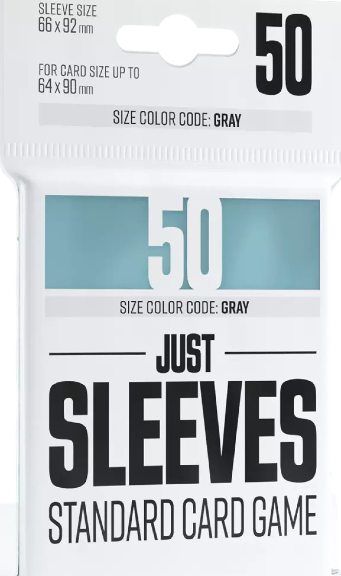 64x90mm - 50 JUST SLEEVES - STANDARD CARD GAME CLEAR - Gamegenic