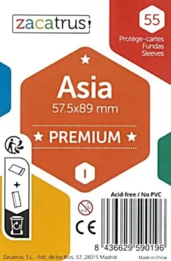 57.5x89mm - Lot de 55 protège-cartes Asia Premium - Zacatrus