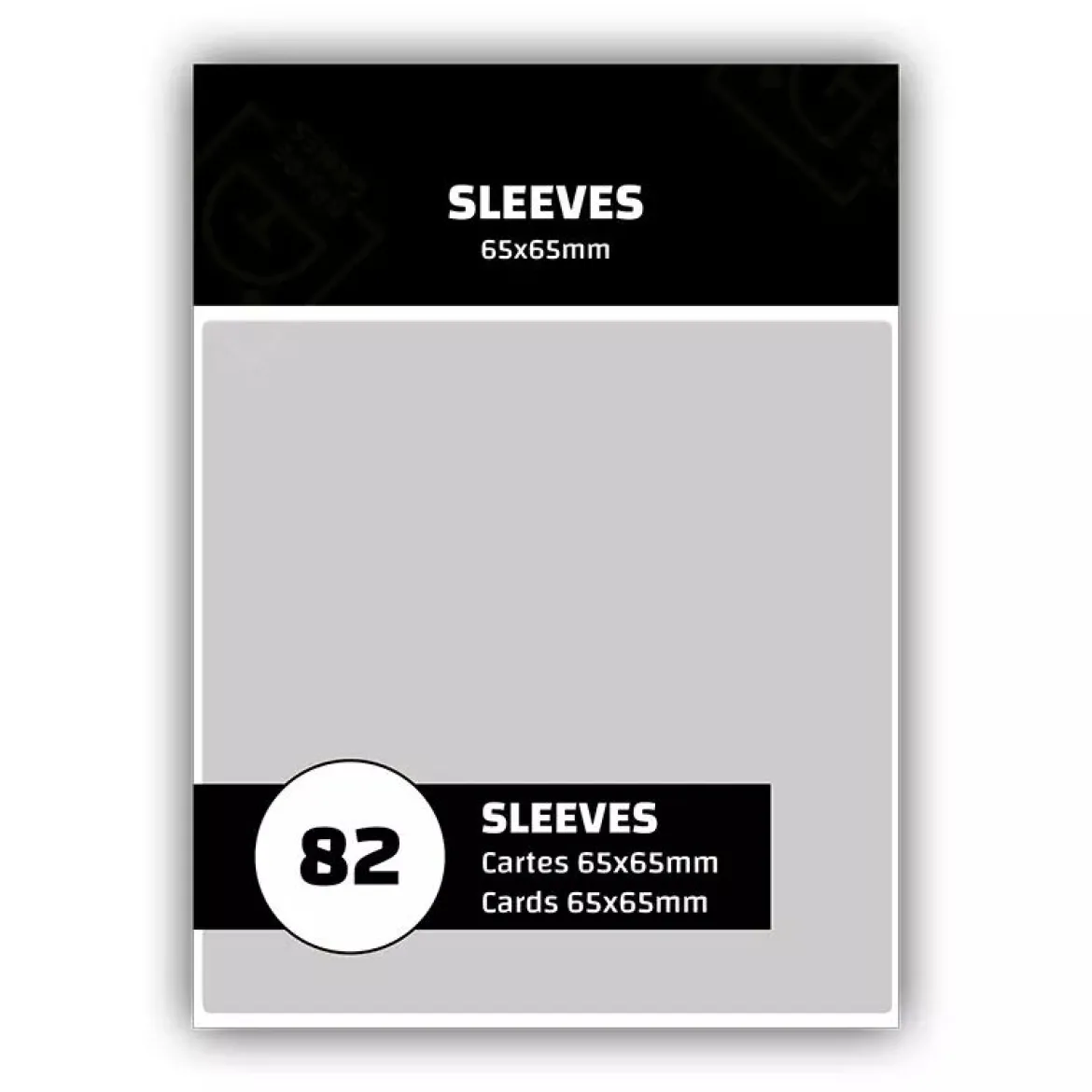 65x65mm - Lot de 82 protège-cartes Carrés.