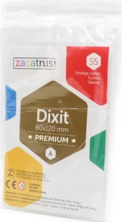 80x120mm - Lot de 55 protège-cartes Dixit Premium - Zacatrus
