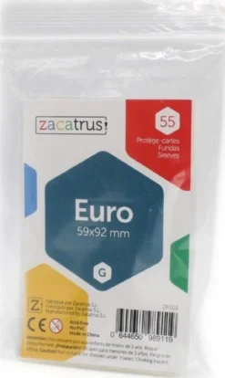 59x92mm - Lot de 55 protège-cartes Euro - Zacatrus