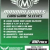 63.5x88mm - Lot de 100 protège-cartes - Mayday Games