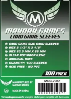 63.5x88mm - Lot de 100 protège-cartes - Mayday Games