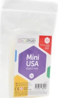 41x63mm - Lot de 55 protège-cartes Mini USA - Zacatrus