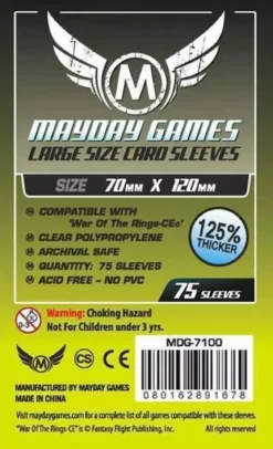 70x120mm - Lot de 75 protège-cartes Premium - Mayday Games