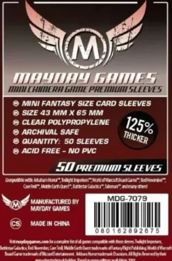 43x65mm - Lot de 50 protège-cartes Premium Mini Chimera - Mayday Games