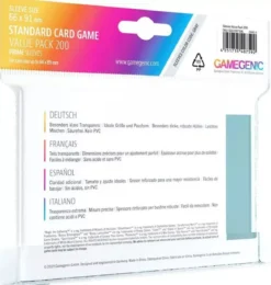 66x91mm - Lot de 200 protège-cartes Prime Standard - Gamegenic