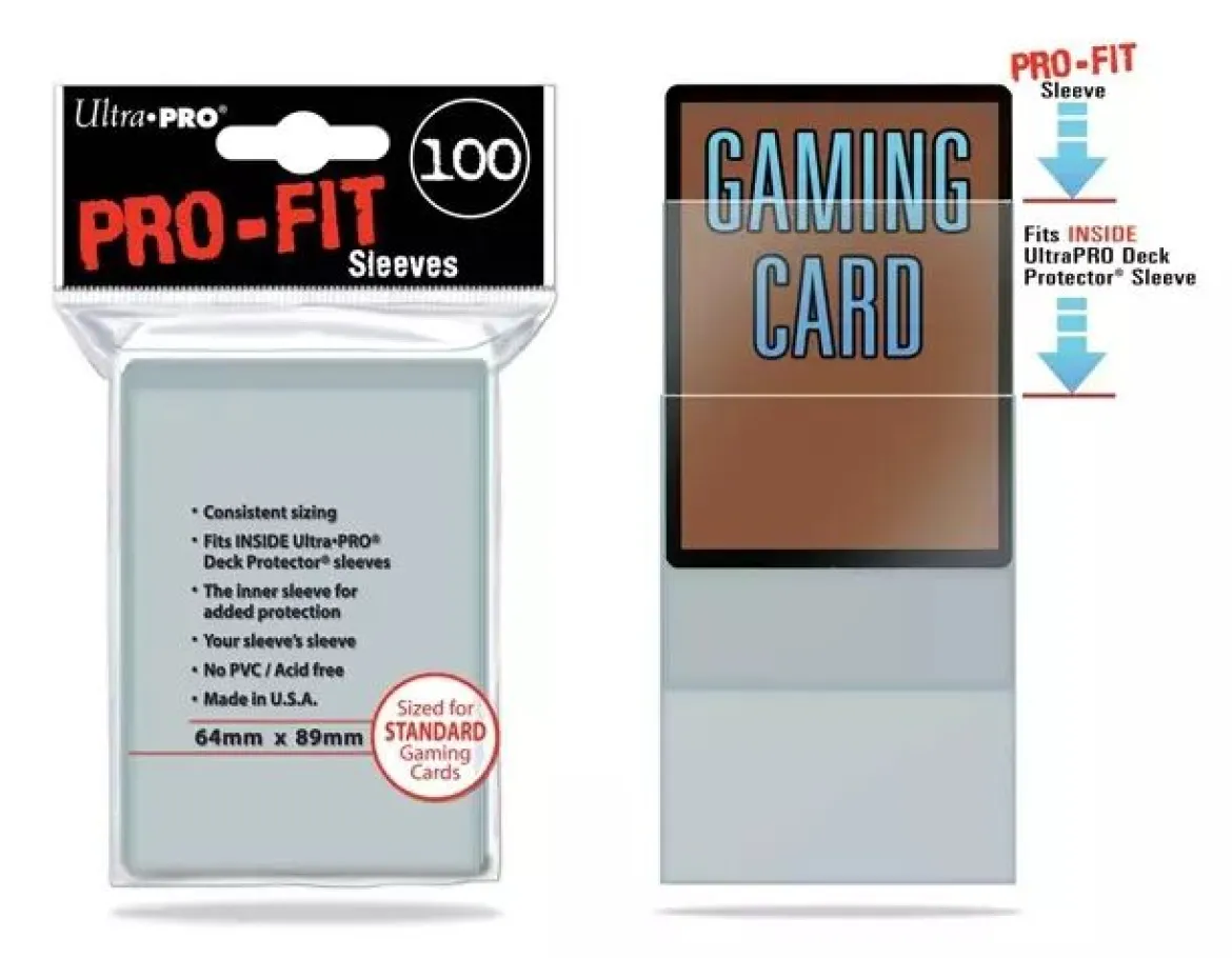 64x89mm Lot de 100 protège-cartes Pro-Fit Inner Ultra Pro