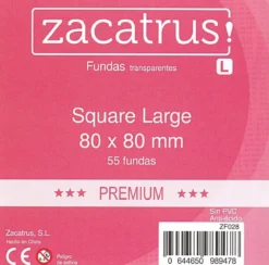 80x80mm - Lot de 55 protège-cartes Square L Premium - Zacatrus