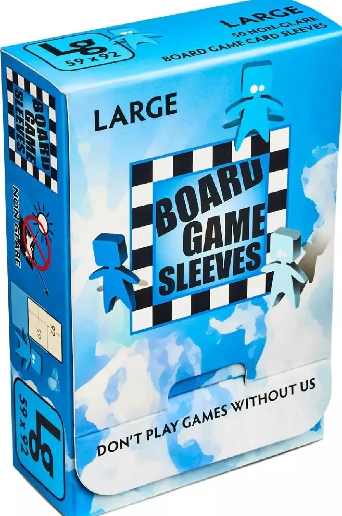 59x92mm - 50 Protège-cartes Format Large Antireflets