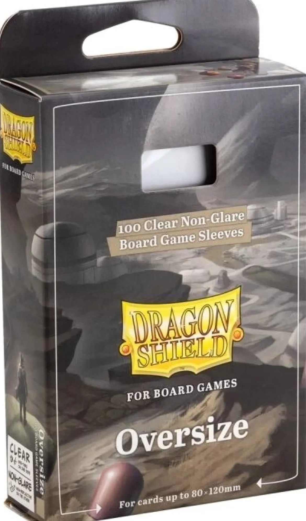 80x120mm - 100 Protège-cartes Oversize Clear/Non-Glare - Dragon Shield