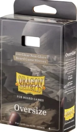 80x120mm - 100 Protège-cartes Oversize Clear/Non-Glare - Dragon Shield