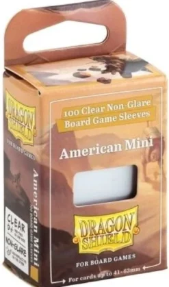 41x63mm - 100 Protège-cartes Small - Mini USA Clear/Non-Glare - Dragon Shield