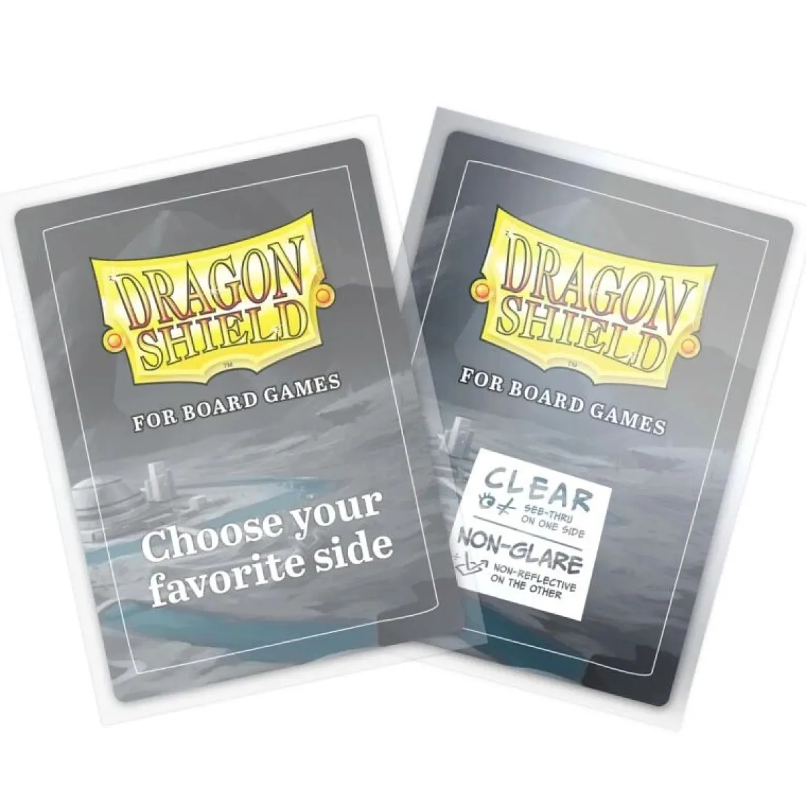 63x88mm - 100 Protège-cartes Standard Clear/Non-Glare - Dragon Shield