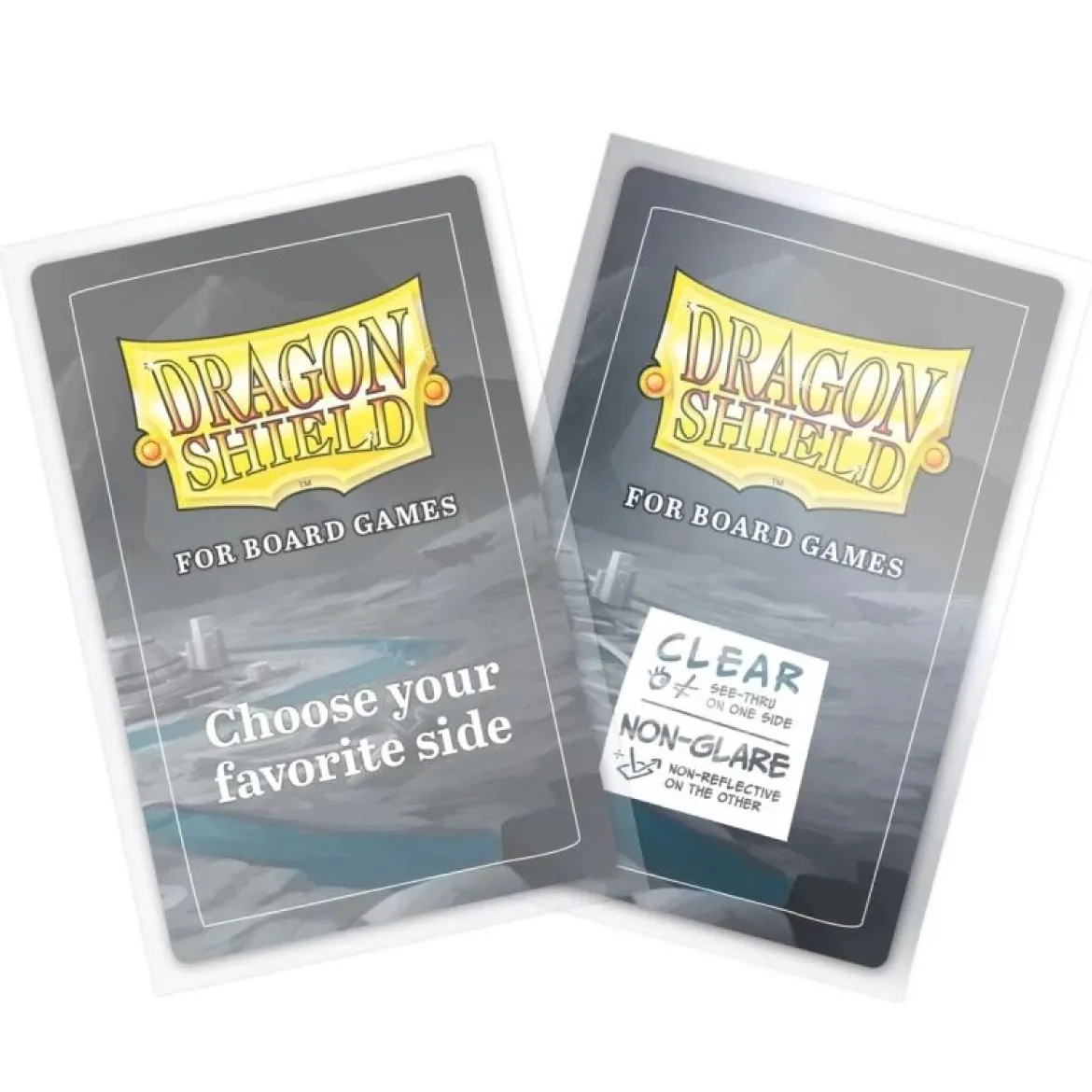 59x92mm - 100 Protège-cartes Standard Euro Clear/Non-Glare - Dragon Shield