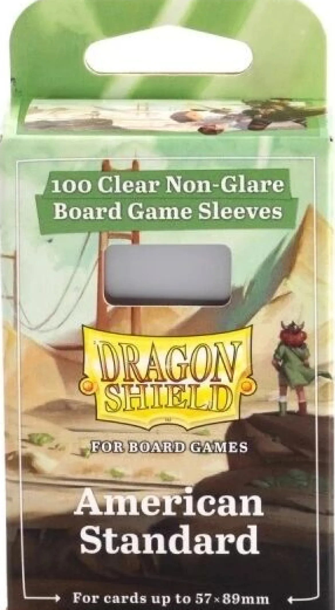 57x89mm - 100 Protège-cartes Standard USA Clear/Non-Glare - Dragon Shield