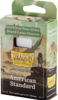 57x89mm - 100 Protège-cartes Standard USA Clear/Non-Glare - Dragon Shield