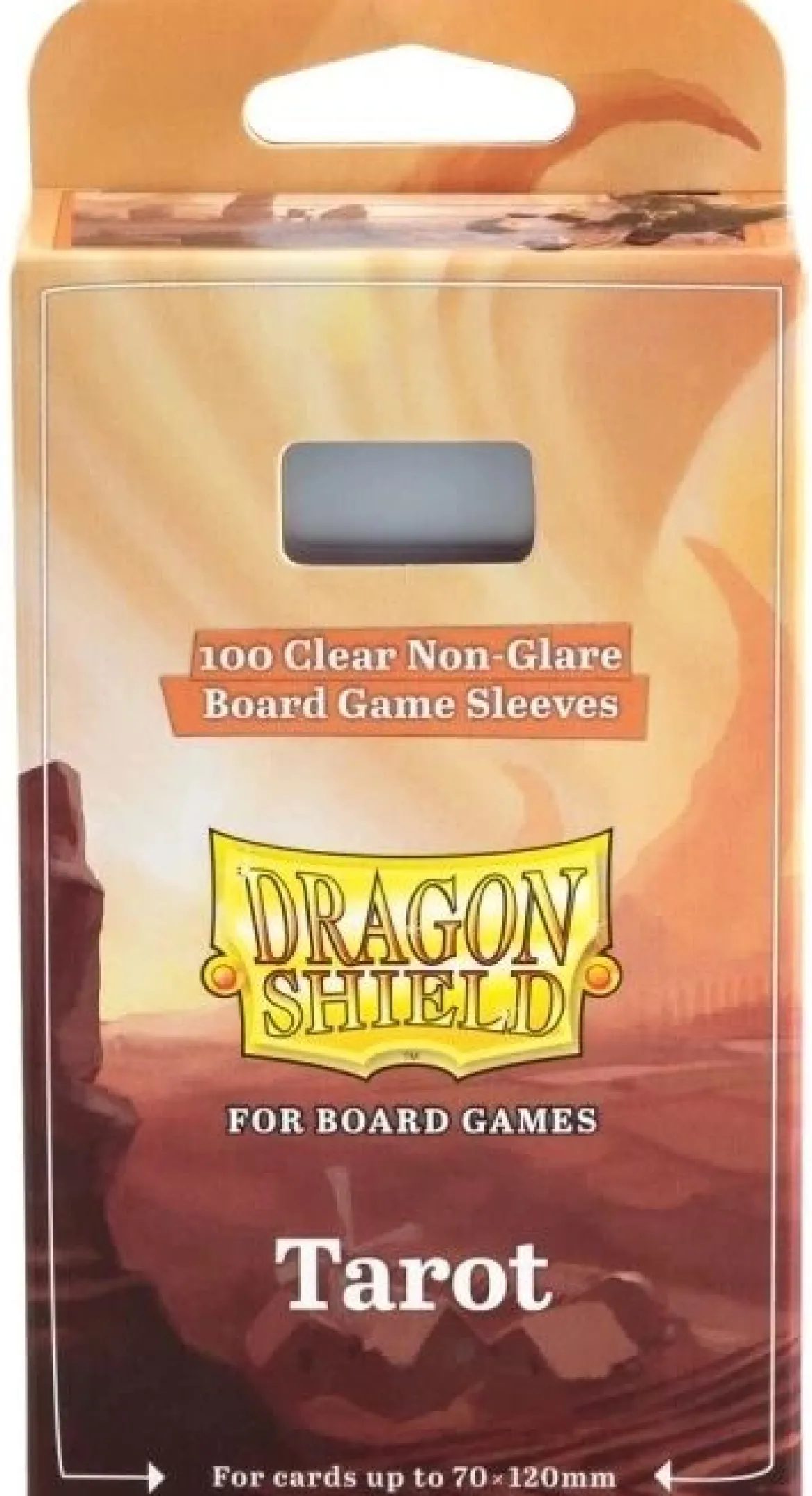 70x120mm - 100 Protège-cartes Tarot Clear/Non-Glare - Dragon Shield