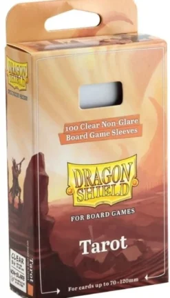 70x120mm - 100 Protège-cartes Tarot Clear/Non-Glare - Dragon Shield