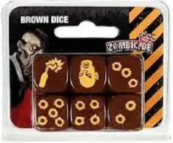 Zombicide : Set de dés Marrons